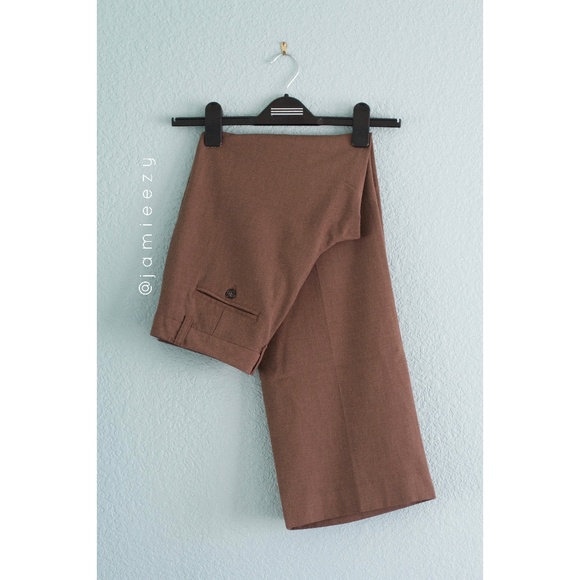 Old Navy Pants - Old Navy | Brown Flowy Straight Leg Dress Trousers